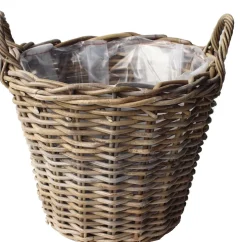 Van der Leeden Pflanzkorb D 30 H 23 cm antikgrau