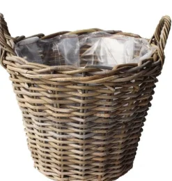 Van der Leeden Pflanzkorb mit Henkeln D 39 cm H 30 cm