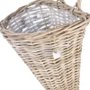 Van der Leeden Wand-Pflanzkorb Rattan 30 x 26 x 37 cm