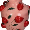Vase Fruity Fiesta Erdbeere rosa / rot D 25,3 H 30,3 cm