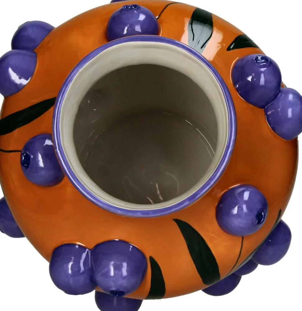 Vase Fruity Fiesta Heidelbeere orange / blau D 26 H 30 cm