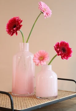 Vase Lupin rosa D 10 H 15 cm