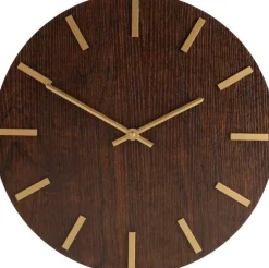 Wanduhr naturell / gold D 41,5 H 5,5 cm