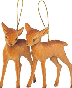 Weihnachtsbaumschmuck Rentier D 8 cm diverse Varianten 2 St.