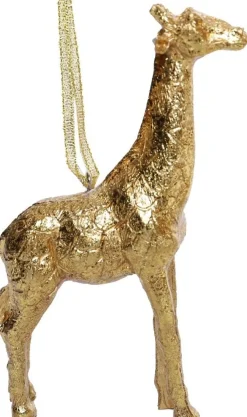 Weihnachtsbaumschmuck Safaridier Giraffe gold 9 x 3 x 10 cm