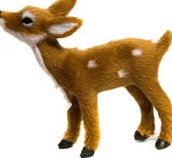 Weihnachtsbaumschmuck Waldtier Reh braun 11 x 9 x 8 cm