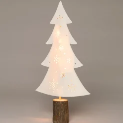 Weihnachtsdeko Baum beleuchtet mit 10 LEDs warmweiß H 31 cm