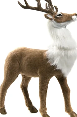 Weihnachtsdeko Hirsch braun 22 x 11 x 30 cm