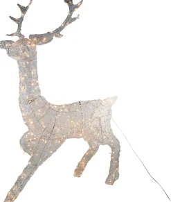 Weihnachtsdeko Rentier beleuchtet 300 LEDs warmweiß H 140 cm