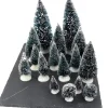 Weihnachtsdorf Miniatur-Tannenbäume Set 16-teilig
