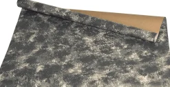 Weihnachtsdorf Untergrund Papier grau / schwarz 60 x 200 cm