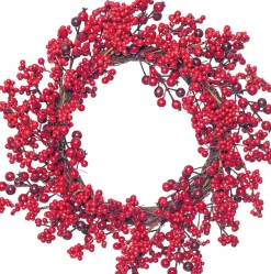 Weihnachtskranz mit Beeren D 25/45 cm