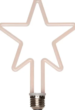 Weihnachtsleuchte Retro-Stern 13,5 x 19,5 cm warmweiß