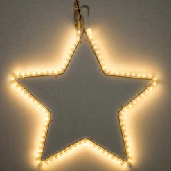 Weihnachtsstern beleuchtet mit 180 LEDs warmweiß D 30 cm
