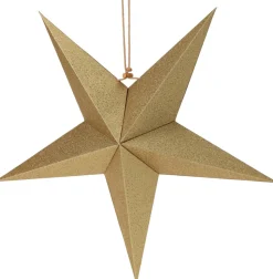 Weihnachtsstern Papy gold 45 x 14 x 45 cm