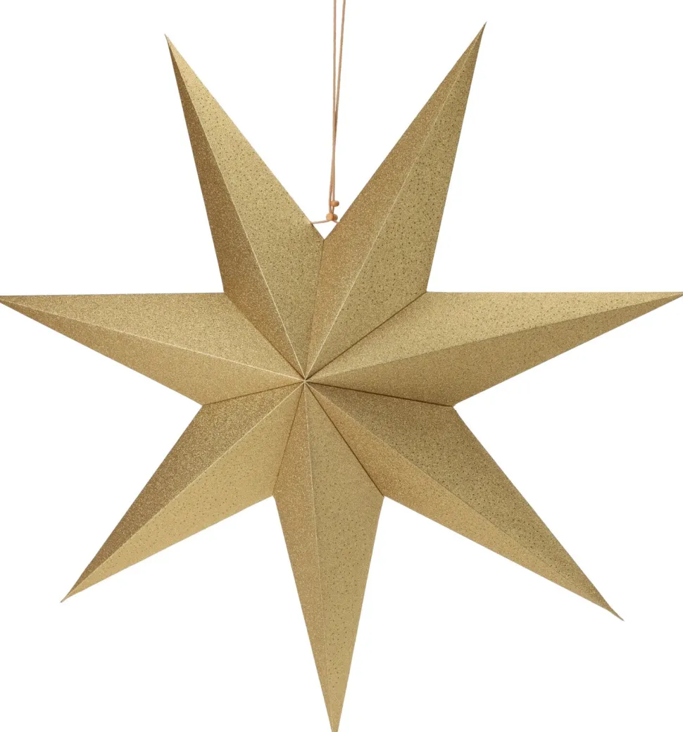 Weihnachtsstern Papy gold 75 x 13 x 75 cm