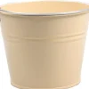 Zinc Collection Zinkeimer Elena beige D 23 H 18 cm