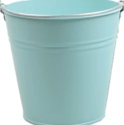 Zinc Collection Zinkeimer Janne hellblau 24,5 x 24,5 x 23 cm