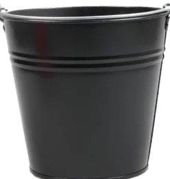 Zinc Collection Zinkeimer Janne schwarz 24,5 x 24,5 x 23 cm