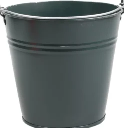 Zinc Collection Zinkeimer Janne grün 24,5 x 24,5 x 23 cm