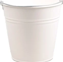 Zinc Collection Zinkeimer Janne creme 24,5 x 24,5 x 23 cm