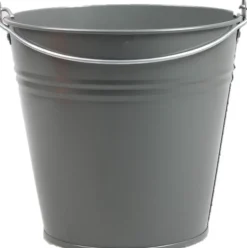 Zinc Collection Zinkeimer Janne grau 24,5 x 24,5 x 23 cm