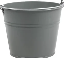 Zinc Collection Zinkeimer Elena grau D 23 H 18 cm