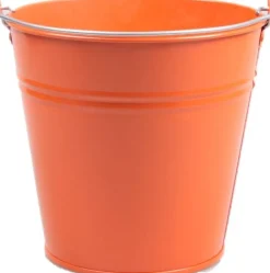 Zinc Collection Zinkeimer Janne oranje 24,5 x 24,5 x 23 cm