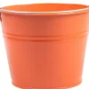 Zinc Collection Zinkeimer Elena orange D 23 H 18 cm