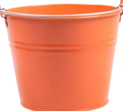 Zinc Collection Zinkeimer Elena orange D 23 H 18 cm