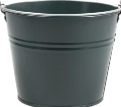 Zinc Collection Zinkeimer Elena grün D 23 H 18 cm